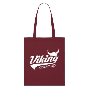 Viking Norse Up Viking Nordmann - Stanley/Stella Organic Tote Bag - burgundy - Front