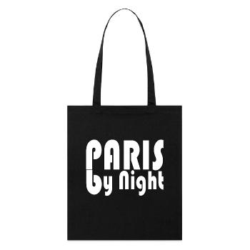 Paris by Night - Stanley/Stella Organic Tote Bag - black - Front