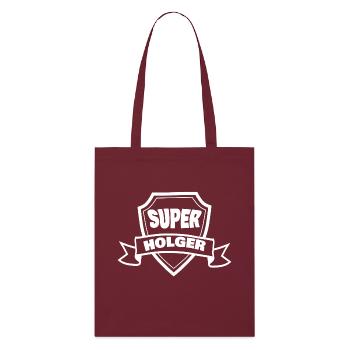 Prénom Holger - Tote bag bio Stanley/Stella - bordeaux - Devant
