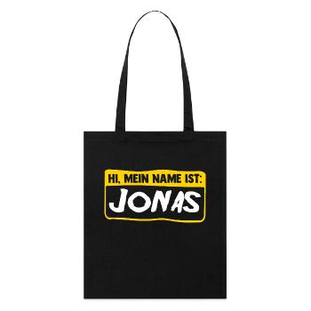 Jonas - Stanley/Stella Bio-Stoffbeutel - Schwarz - Vorne