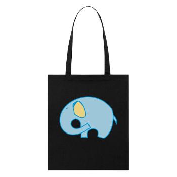 Logo chevalière Elephant - Tote bag bio Stanley/Stella - noir - Devant