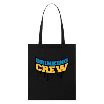 Drinking Crew Graffiti - Stanley/Stella Bio-Stoffbeutel - Schwarz - Vorne