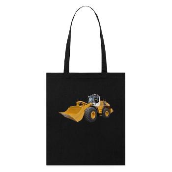 wheel loader - Stanley/Stella Organic Tote Bag - black - Front
