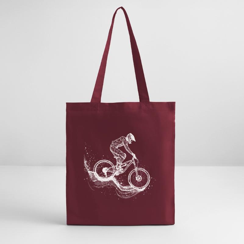 Mountain Biking Drawing Stanley/Stella Organic Tote Bag