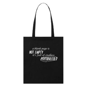 Author Writer Saying - Stanley/Stella Organic Tote Bag - black - Front