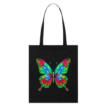 Butterfly - Stanley/Stella Organic Tote Bag - black - Front