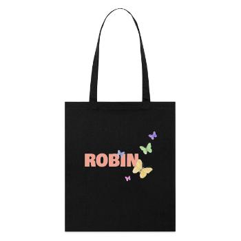 Robin Robin - Tote bag bio Stanley/Stella - noir - Devant
