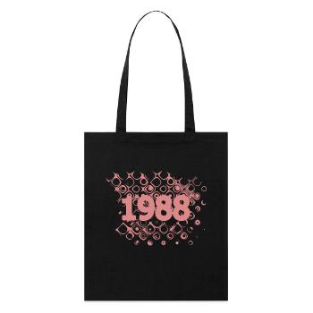 Year 1988 - Stanley/Stella Organic Tote Bag - black - Front