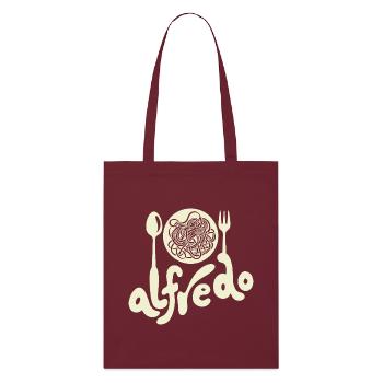 The Only Alfredo- You Need - Stanley/Stella Organic Tote Bag - burgundy - Front