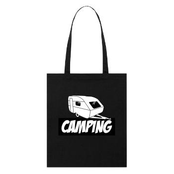 Camping - Die pure Leidenschaft - Stanley/Stella Bio-Stoffbeutel - Schwarz - Vorne