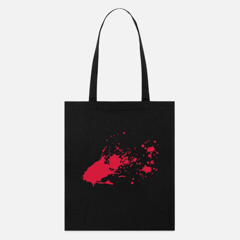 éclaboussures de sang - Tote bag bio Stanley/Stella - noir