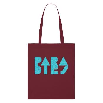 Para-dies Waves - Stanley/Stella Organic Tote Bag - burgundy - Front