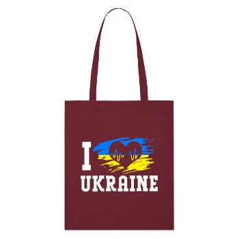 Ukraine - Tote bag bio Stanley/Stella - bordeaux - Devant