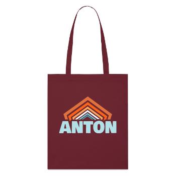 Anton - Stanley/Stella Bio-Stoffbeutel - Burgunderrot - Vorne