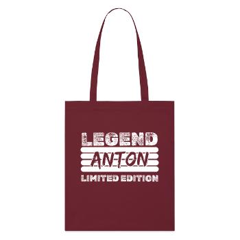 Anton - Stanley/Stella Organic Tote Bag - burgundy - Front
