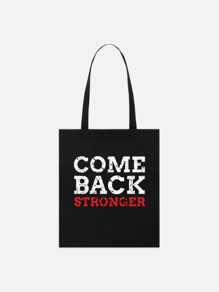Come Back Stronger - Stanley/Stella Bio-Stoffbeutel - Schwarz