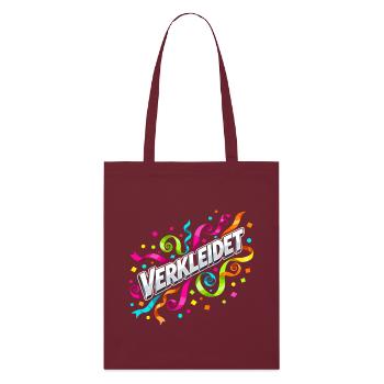 Disguised Confetti Streamers Carnival - Stanley/Stella Organic Tote Bag - burgundy - Front