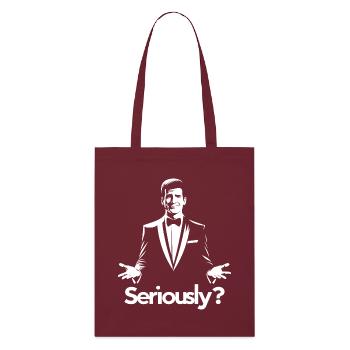 Sérieusement? Silhouette de gala élégante - Tote bag bio Stanley/Stella - bordeaux - Devant