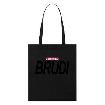 CERTIFIED BRUDI - Stanley/Stella Bio-Stoffbeutel - Schwarz - Vorne