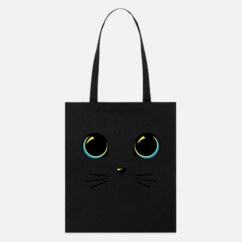 Yeux chat - Tote bag bio Stanley/Stella - noir