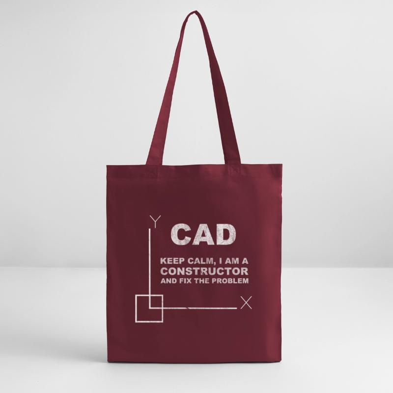 CAD Keep Calm Constructor Engineering Stanley/Stella Bio-Stoffbeutel