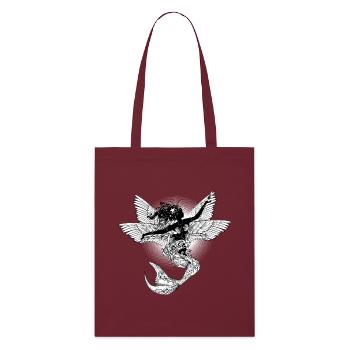 Créature mystique la sirène volante - Tote bag bio Stanley/Stella - bordeaux - Devant