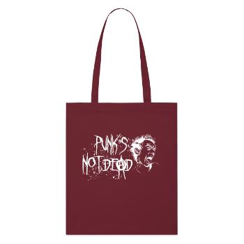 Les punks ne sont pas morts - Tote bag bio Stanley/Stella - bordeaux - Devant