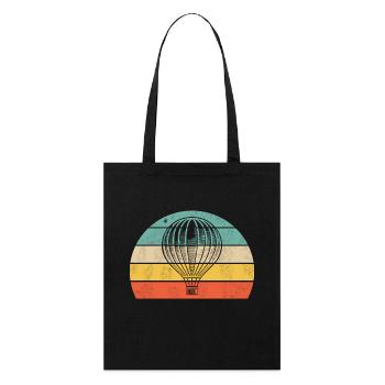 Hot Air Balloon Freedom - Stanley/Stella Organic Tote Bag - black - Front