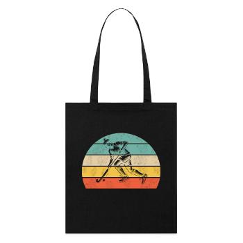 Joueurs de hockey - Tote bag bio Stanley/Stella - noir - Devant
