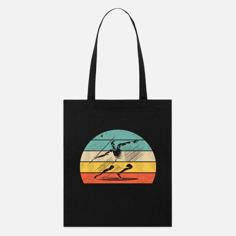 Javelin throwers in javelin throwing - Stanley/Stella Organic Tote Bag - black