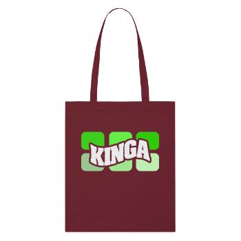 Name Kinga - Stanley/Stella Bio-Stoffbeutel - Burgunderrot - Vorne