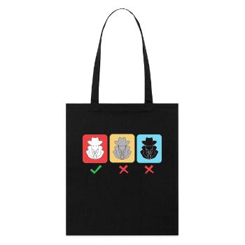 Cyber programmeur cybersécurité Hacker - Tote bag bio Stanley/Stella - noir - Devant