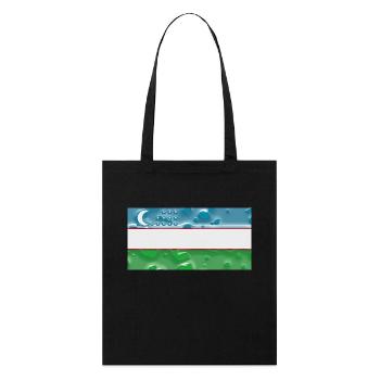 Ouzbékistan - Tote bag bio Stanley/Stella - noir - Devant