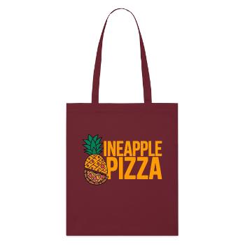 Pizza à l’ananas - Tote bag bio Stanley/Stella - bordeaux - Devant