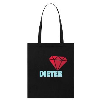 Dieter - Stanley/Stella Bio-Stoffbeutel - Schwarz - Vorne