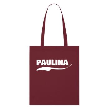 Vorname Paulina - Stanley/Stella Bio-Stoffbeutel - Burgunderrot - Vorne