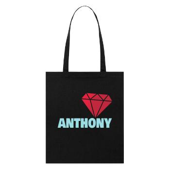 Anthony as Noble - Stanley/Stella Organic Tote Bag - black - Front