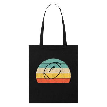 Rugby Design – Bal coloré - Tote bag bio Stanley/Stella - noir - Devant