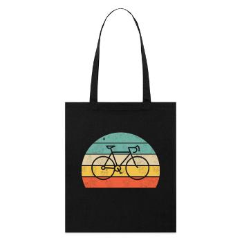 Design de vélo de route – Vélo de route coloré avec style - Tote bag bio Stanley/Stella - noir - Devant