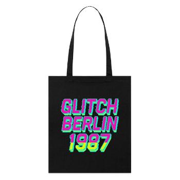 Glitch, Berlin 1987 - Stanley/Stella Organic Tote Bag - black - Front