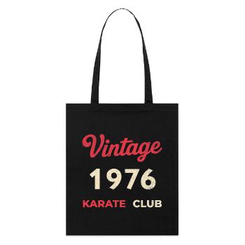 Millésime 1976 – Année de naissance rétro du Karate Club - Tote bag bio Stanley/Stella - noir - Devant