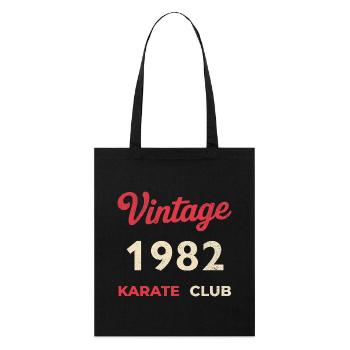 Vintage 1982 – Année de naissance rétro du Karate Club - Tote bag bio Stanley/Stella - noir - Devant
