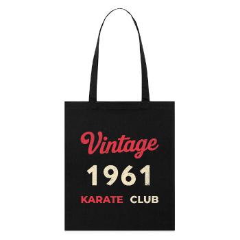 Vintage 1961 – Année de naissance rétro du Karate Club - Tote bag bio Stanley/Stella - noir - Devant