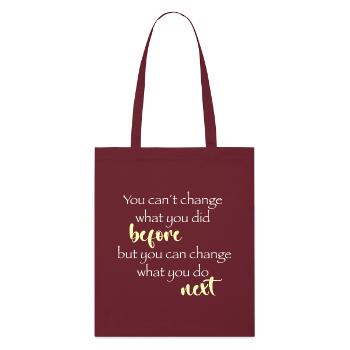 Change next - Stanley/Stella Bio-Stoffbeutel - Burgunderrot - Vorne