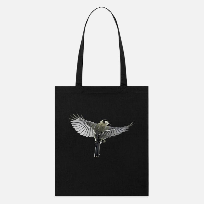 Oiseau volant en liberté - Tote bag bio Stanley/Stella - noir