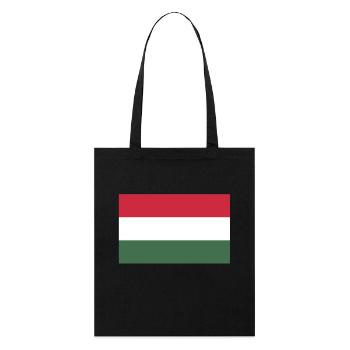 Drapeau de la Hongrie - Tote bag bio Stanley/Stella - noir - Devant