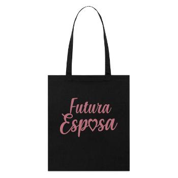 Futura Esposa Engagement Bridal Shower Wedding - Stanley/Stella Organic Tote Bag - black - Front