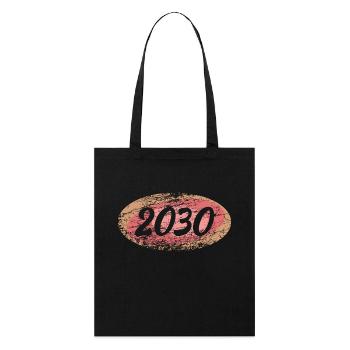 2030 - Stanley/Stella Organic Tote Bag - black - Front