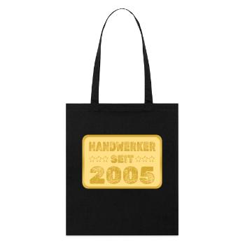 2005 - Stanley/Stella Bio-Stoffbeutel - Schwarz - Vorne