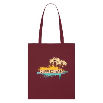 Willemstad as a holiday - Stanley/Stella Organic Tote Bag - burgundy - Front